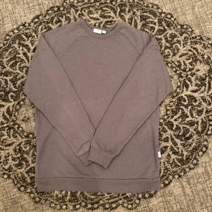 men’s gray cotton sweatshirt, size S